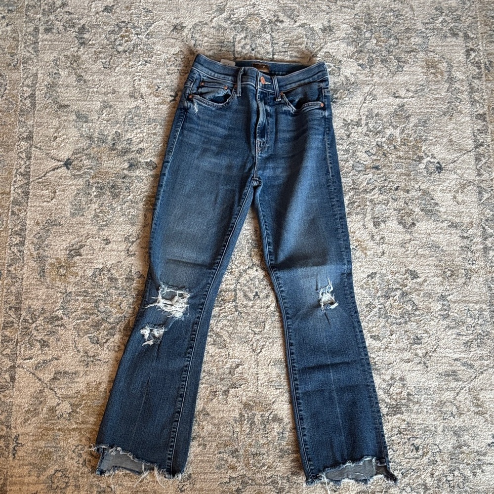 MOTHER The Insider Crop Flare Jeans